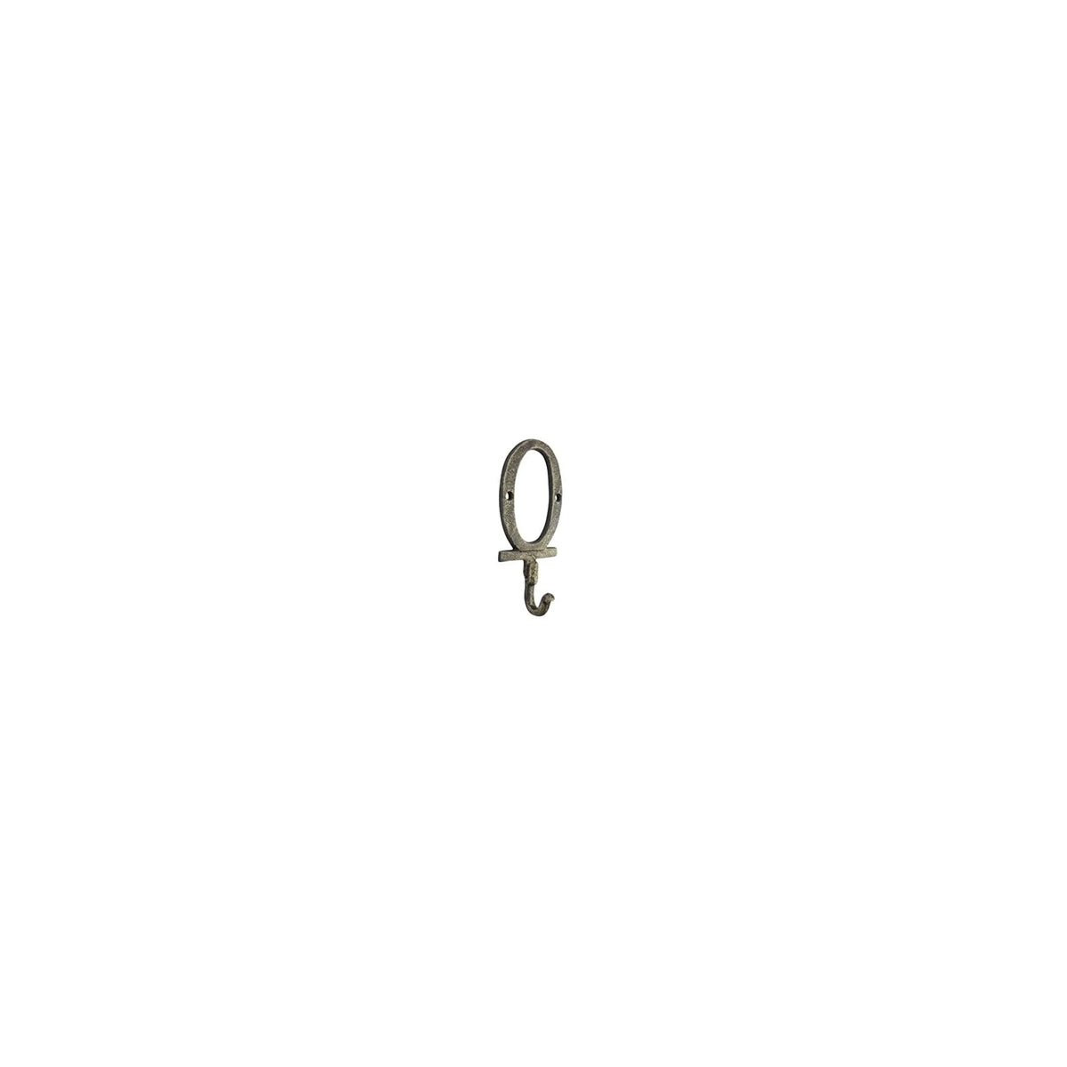 Handcrafted Nautical Decor Storage Hook, Gold, Rustic