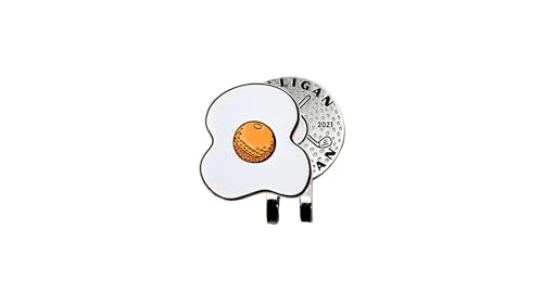 MULLIGAN HOOLIGAN Breakfast Ball Golf Ball Marker + Magnetic Hat Clip, Funny and Unique Golf Gift, Premium Quality, The Perfect for Your Favorite Golfer, Golf Accessories for Any Occasions