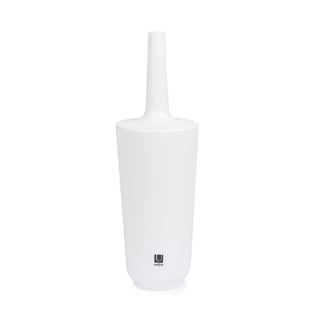 Umbra Corsa Toilet Brush with Holder, White