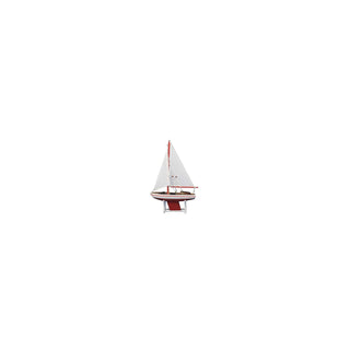 Handcrafted Nautical Decor Sculpture, 12", Red