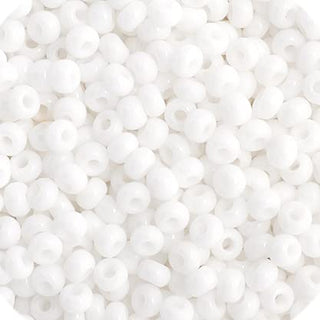 John Bead Craft Bead, Small, Opaque White