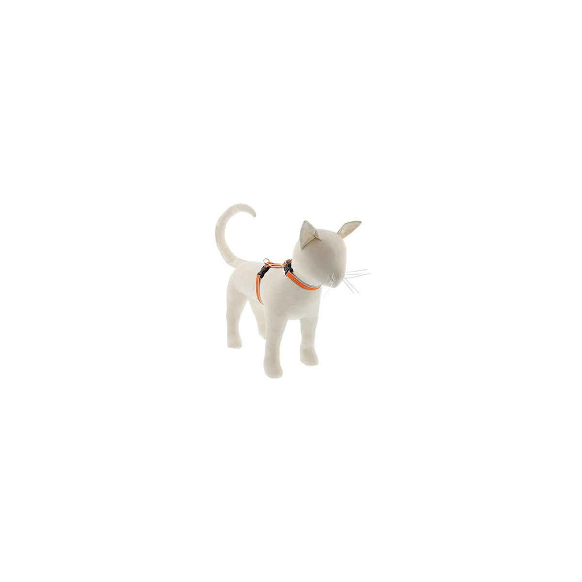 LupinePet Animal Harness, 1/2" wide; 12-20" girth, Orange Diamond