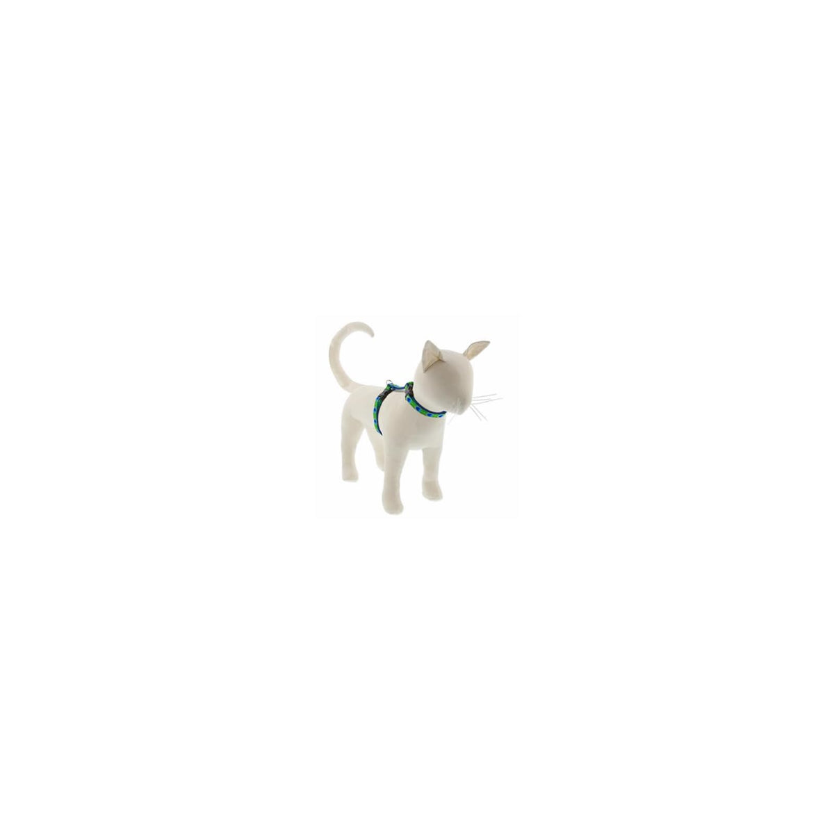 LupinePet Animal Harness, 1/2"W; 9-14" Girth, Green, Blue