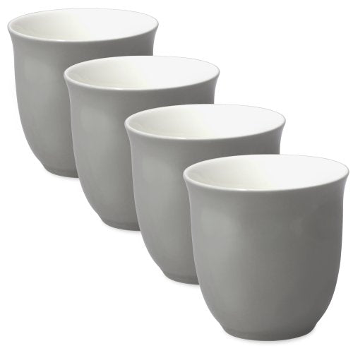 FORLIFE Japanese Teacup (Set of 4), 6.5 oz. — Gray