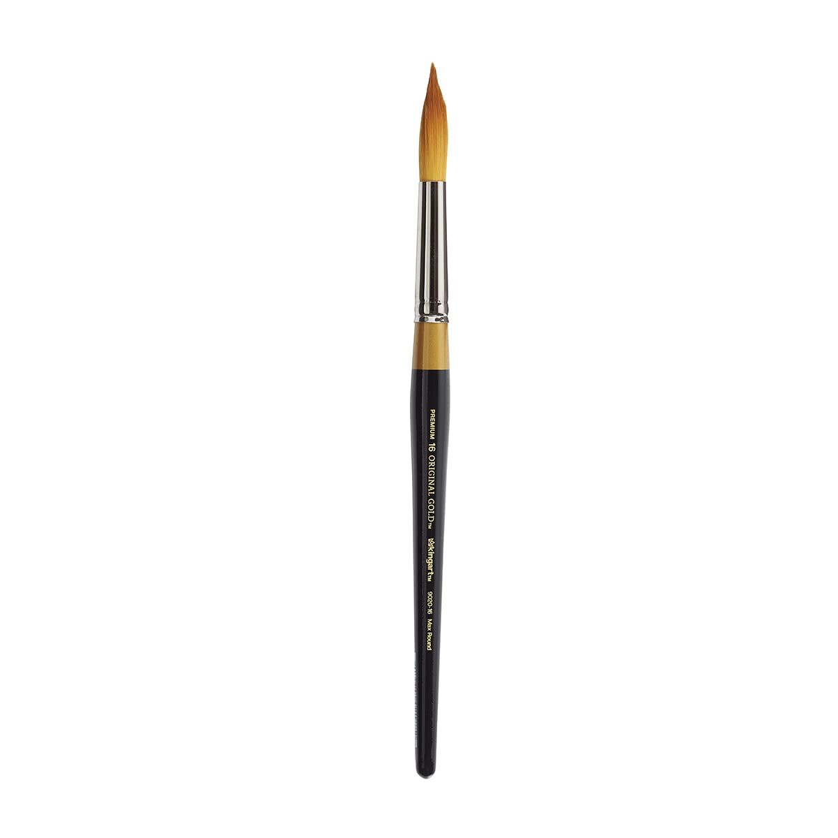 KingArt Original Gold 9020 Series , Premium Artist Brush, Golden TAKLON MAX Round-Size: 16