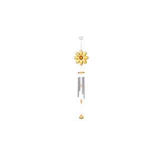 Ganz Wind Chime, 20.5 x 4.5 Inches, Floral Yellow and Orange