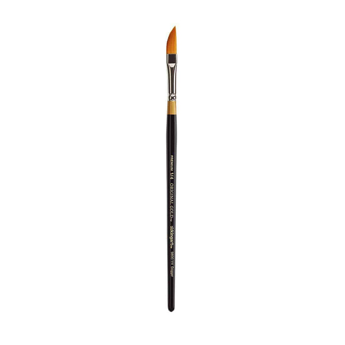 KINGART Paint Brush, 1/4, Black & Gold
