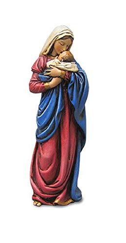Avalon Gallery Inspirational Catholic Figurine by Michael Adams - Sculpted Resin Statue, 7.25-Inch, Mother's Kiss