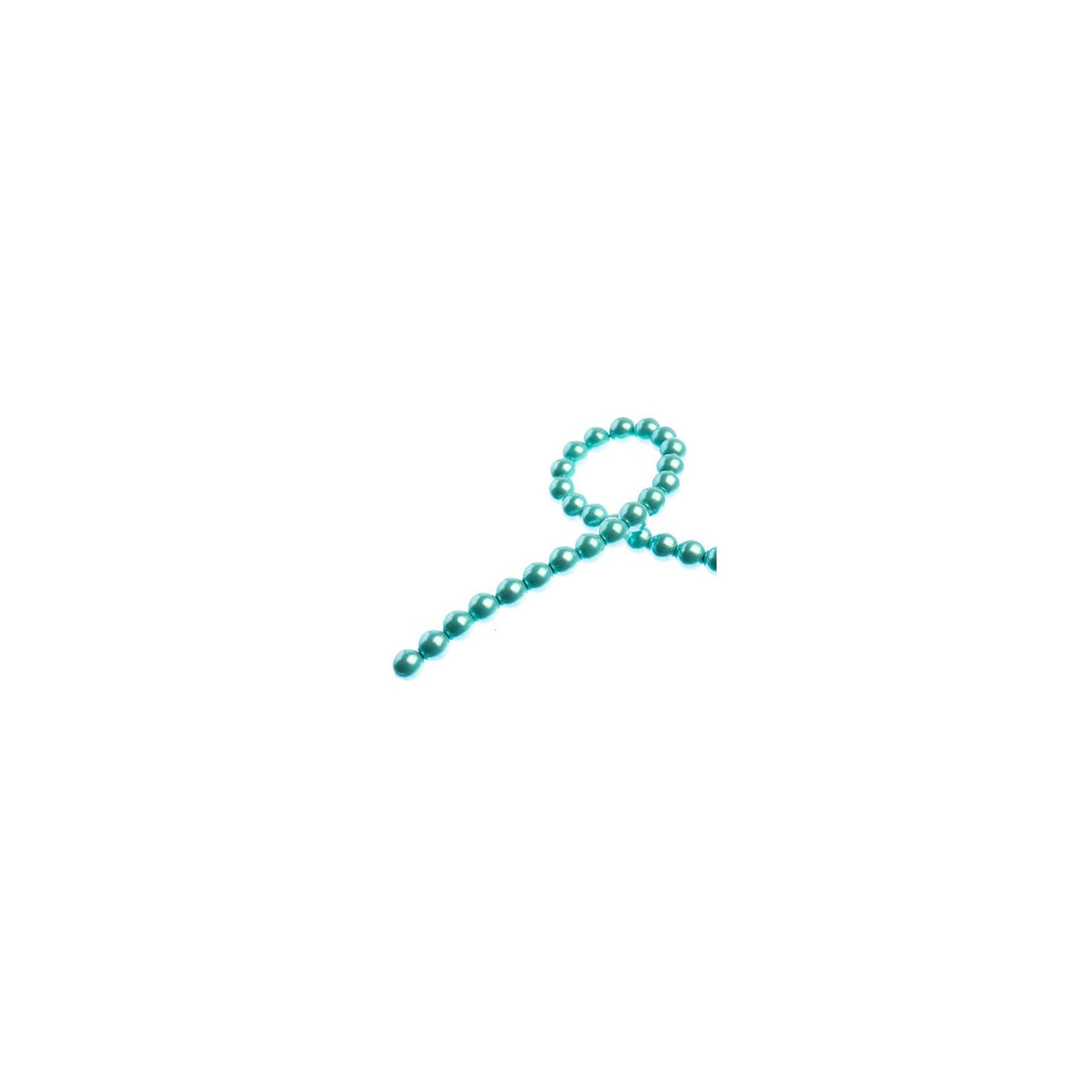John Bead Craft Bead, 6mm, Iridescent Turquoise Green