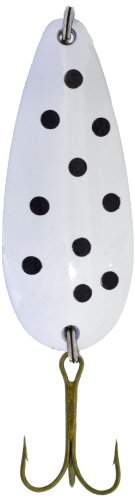 Sierra Spec Spoon Lure, White/Black Dot Crd, 7/8-Ounce