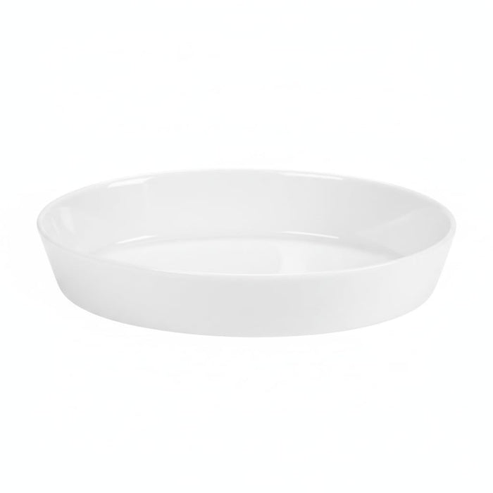 Pillivuyt Porcelain 2-Quart, 12-1/2-by-9-by-2-Inch Deep Oval Baker