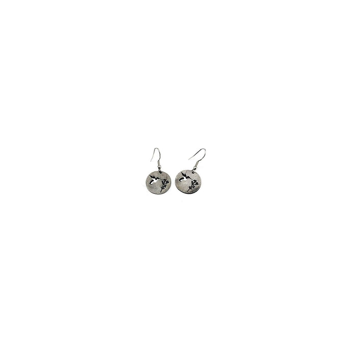 Anju Earring, Pewter, Traditional