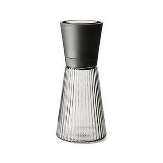 Rosendahl Grand Cru Nouveau Multi-Use Grinder - 6.7" Elegant Smoke Glass with Durable Black Plastic & Patinated Steel Top, Versatile Kitchen Tool for Spices and Herbs