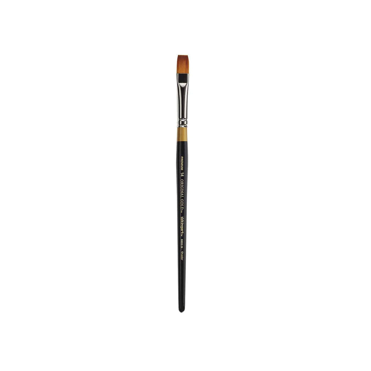 KINGART Paint Brush, 14, Black & Gold