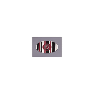 Magnolia Lane Dishware Plate, Large, Multiple colors (Striped pattern)