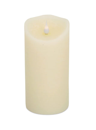 Melrose 3.5x7 inch Ivory Simplux Flameless LED Candle w/Flickering Moving Flame