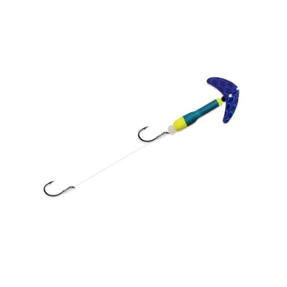 Mack's Lure Fishing Hook, #4, Dark Blue Scale/Blue/Yellow