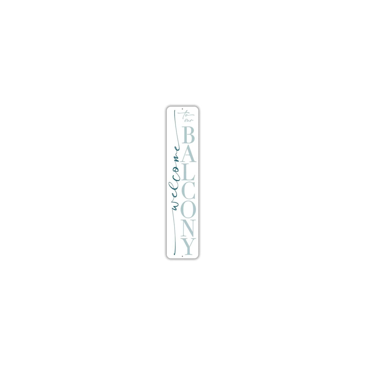 Lizton Sign Shop Decorative Signage, b) 4 x 18 Inches, White