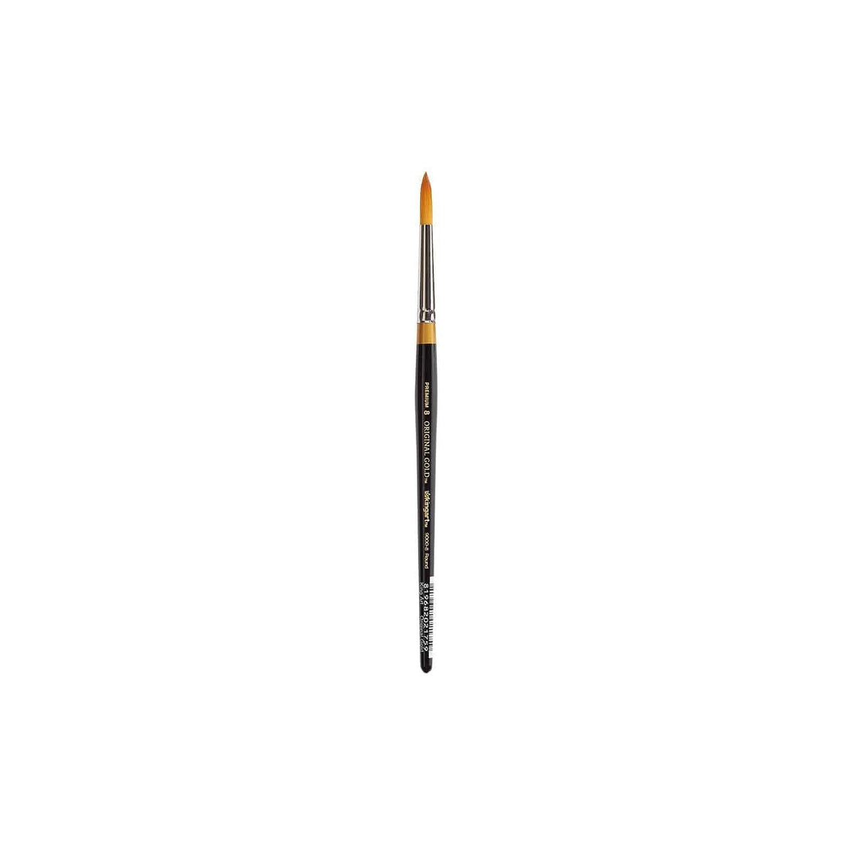 KINGART Paint Brush, 8, Black & Gold