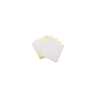 Yasutomo Adhesive Tapes, 3" x 3" x 0.5", White and Gold