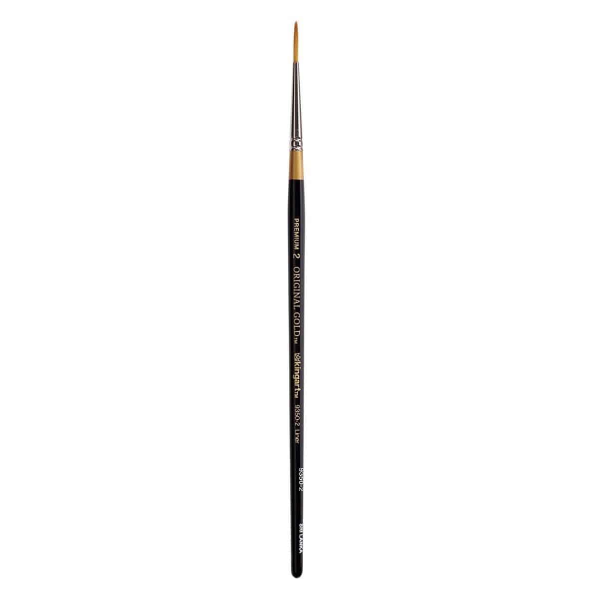 KINGART Paint Brush, 2, Gold,silver