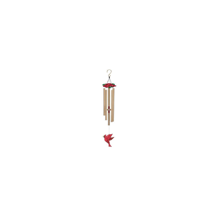 Regal Art & Gift Wind Chime, Cardinal, Floral