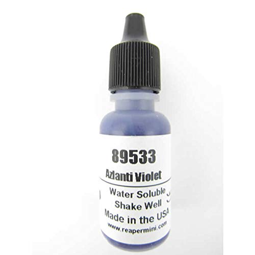 Azlanti Violet Master Series Hobby Paint .5oz Dropper Bottle Pathfinder Colors Reaper Miniatures