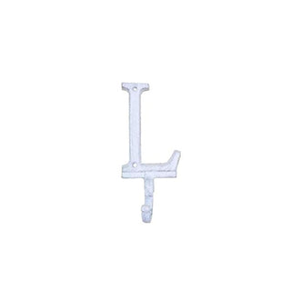 Hampton Nautical Storage Hook, White, Rustic, Antique