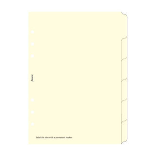 Rediform Filofax A5 6 Blank Index Cream (B341680)