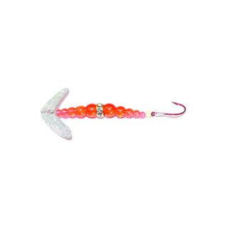 Mack's Lure Fishing Hook, Size 6, Pro Silver Orange