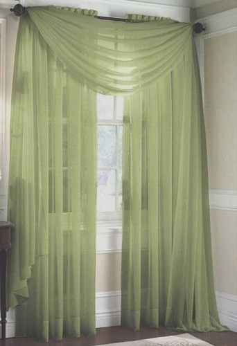 Elegance Sheer Voile Scarf Curtain