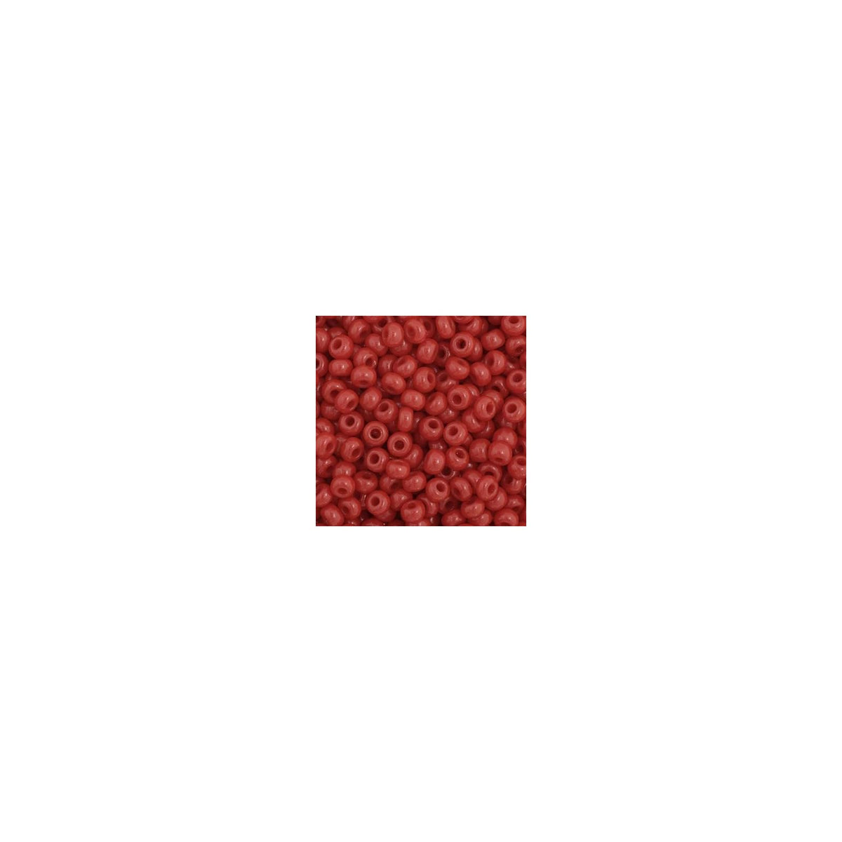 John Bead Craft Bead, Small, Opaque Dark Red