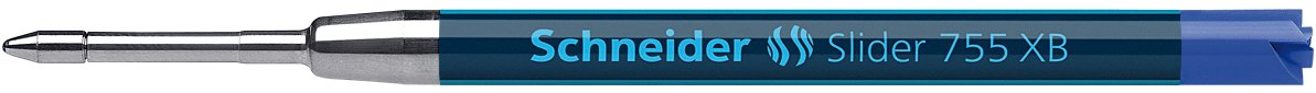 Rediform Schneider Schreibgeräte Ballpoint Pen Refill Slider 755 Indelible XB, Blue Single Blister Card