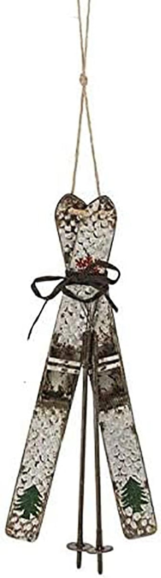 Ganz Ski Ornament by MIDWEST-CBK, 9-inches Height, Multicolor