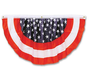The Beistle Company - Stars Stripes Fabric Bunting - Standard