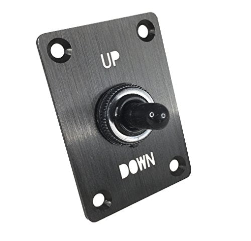 Pactrade Marine Boat Trim Tab Momentary Toggle Up Down Switches Panel 3-Position Momentary.-Off-Momentary 3 Pin Control and Waterproof Cap DC12V for RV Boat Caravan Boat