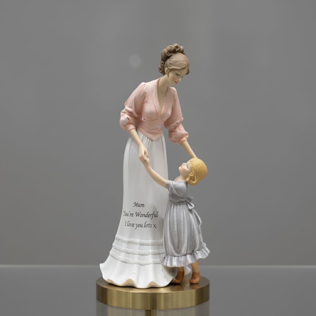 Comfy Hour Gracious Mother and Lovley Children Figurine, Home Décor Collection, Stone Resin