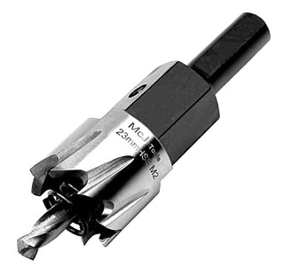 McJ Tools 23mm HSS M2 Drill Bit Hole Saw for Metal, Steel, Iron, Alloy, Ideal for Electricians, Plumbers, DIYs, Metal Professionals