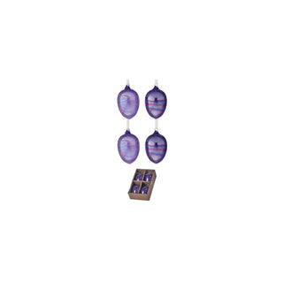 Regency International Hanging Ornament, 4 inches, Purple