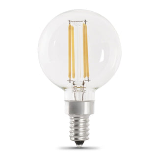 Feit Electric Bpg1660927cafil 5.5 Watt E12 G16-1/2 Soft White Led Dimmable Light Bulbs 2 Count
