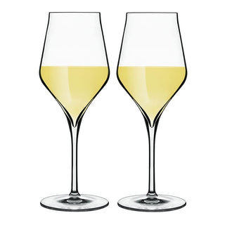 Luigi Bormioli Rocco Supermo 11.75 oz Chardonnay White Wine Glasses, 2 Count (Pack of 1), Clear