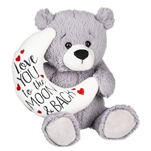 Ganz Gray Love U Bear Plush Toy