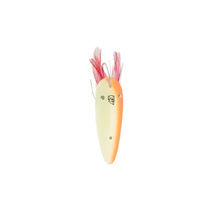 Dardevle Fishing Hook, 3/4 oz. - 2 7/8" x 13/16", Glow Orange