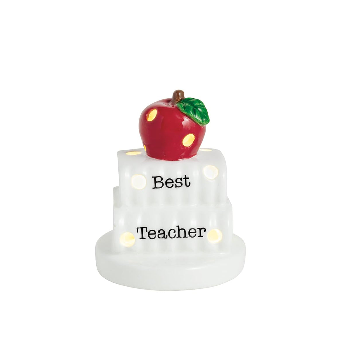 Mud Pie Figurine, 2 1/2" x 2 1/2" dia, Red