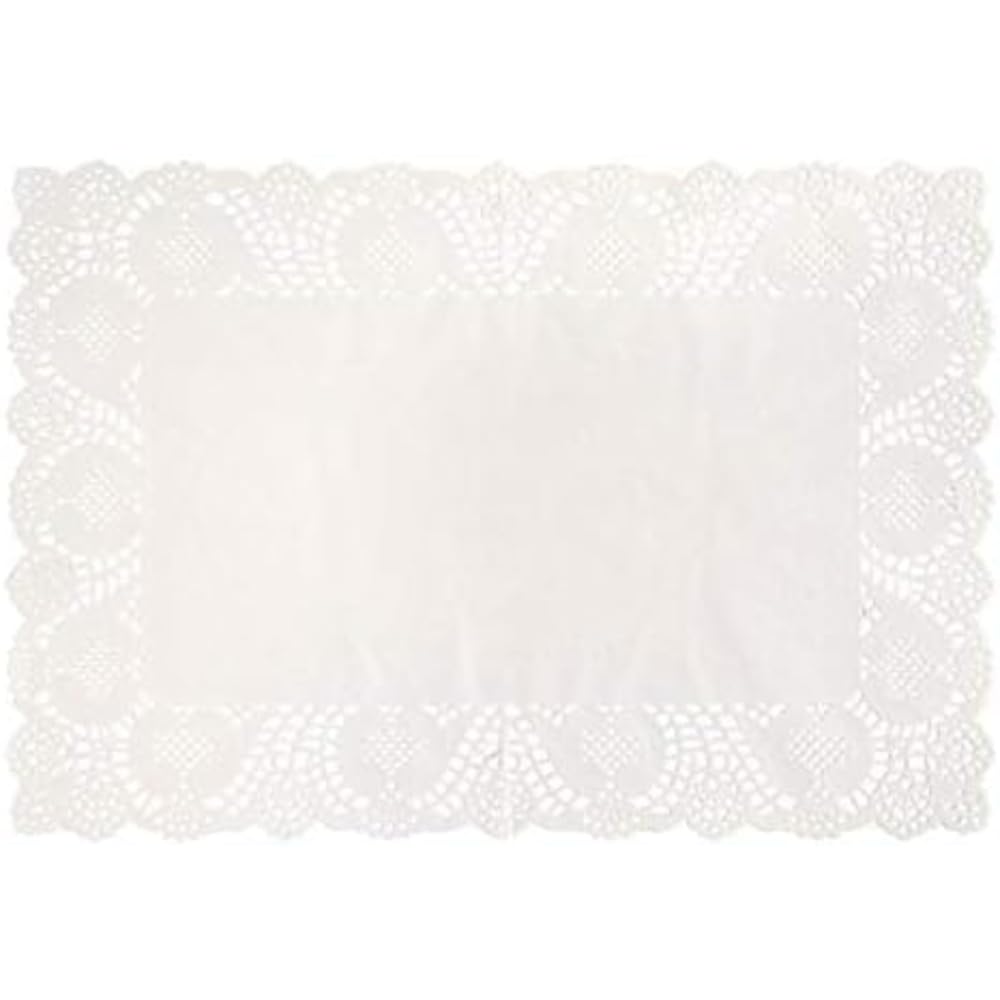 Unique Placemat, 9.75" x 14.25", White