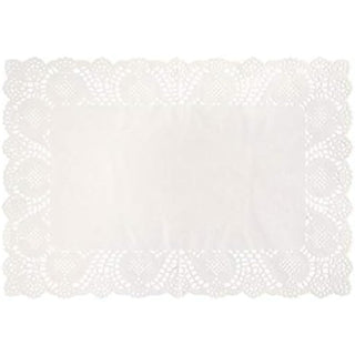 Unique Placemat, 9.75" x 14.25", White