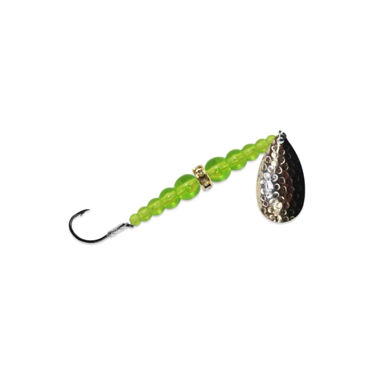 Mack's Lure Fishing Hook, #8, Nickel/Chartreuse