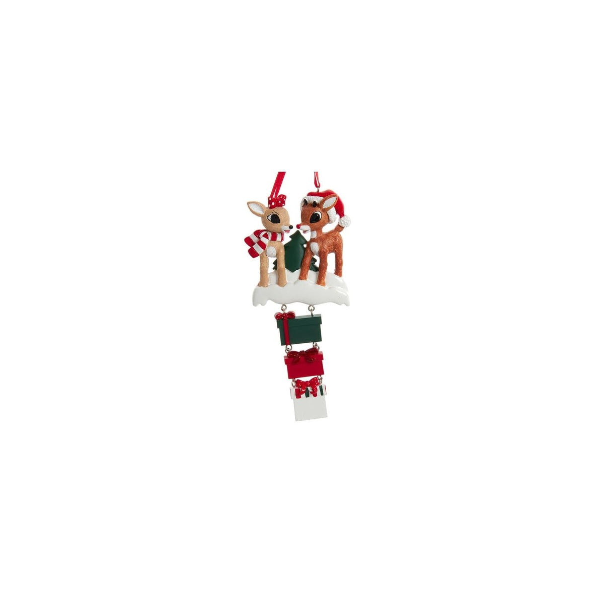 Kurt S. Adler Figurine, 4.5, Red, Green, White, Silver, Gold