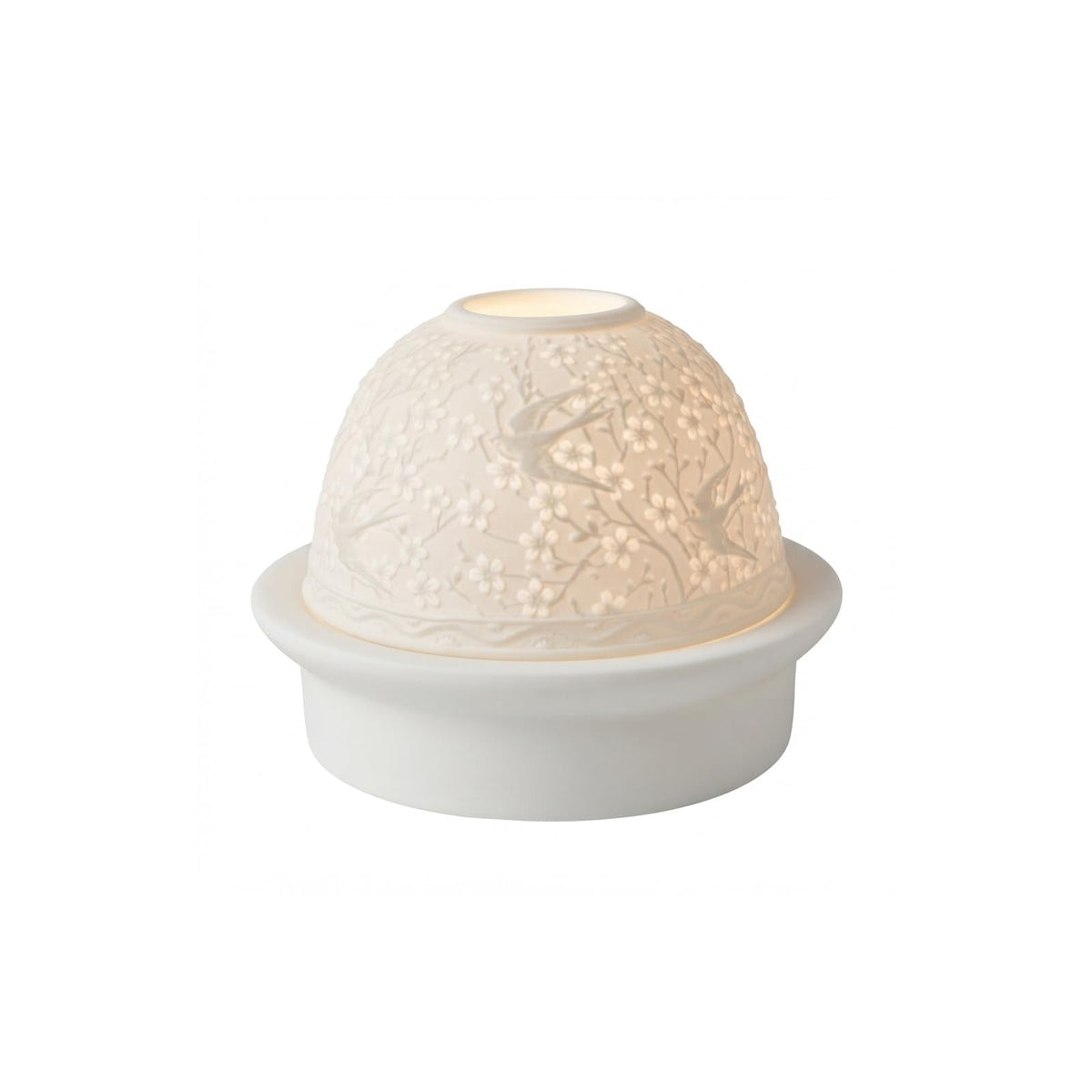 Luumii Light Domes Candle Holder, 4.75 inches (W) x 3 inches (H), Clear With Pin