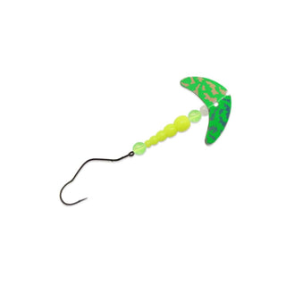 Mack's Lure Fishing Hook, #1, Green Silver Tiger/Yellow Chartreuse/Chartreuse